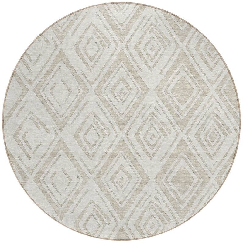 HomeRoots Geometric Transitional Rectangle Outdoor Rug