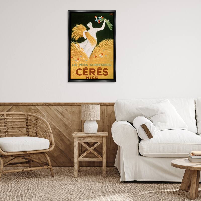 Stupell Antique Ceres Goddess Framed Floater Canvas Wall Art Design By Marcus Jules