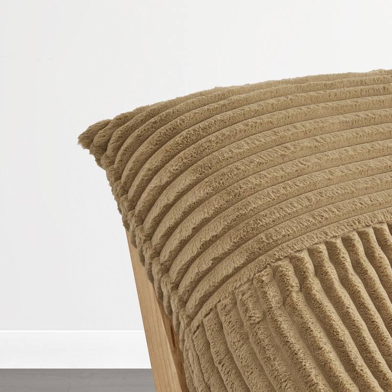 Spruce & Spring Oversized Lounge Accent Chair with Plush Cushions and Solid Wood Frame