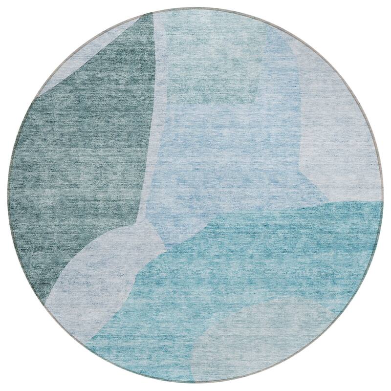 HomeRoots Abstract Transitional Rectangle Outdoor Rug