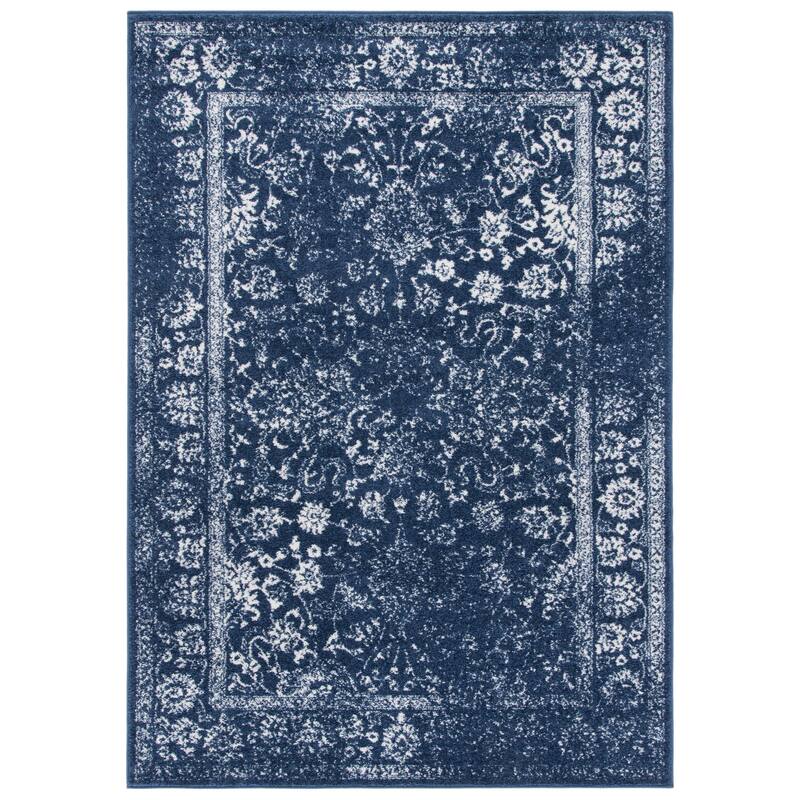 SAFAVIEH Adirondack Dakota Rustic Shabby Chic Distressed Rug - 2'6" x 4' - Navy/Ivory - Rectangle