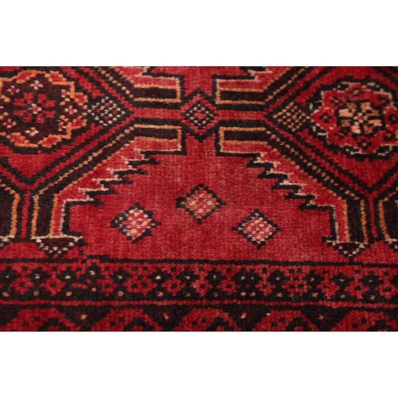 ECARPETGALLERY Hand-knotted Teimani Red Wool Rug - 2'11 x 5'7