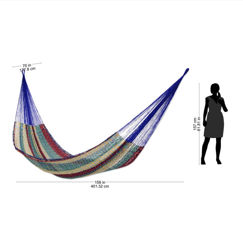 Cotton 'Colors of Mexico' Hammock (Double) - Solid
