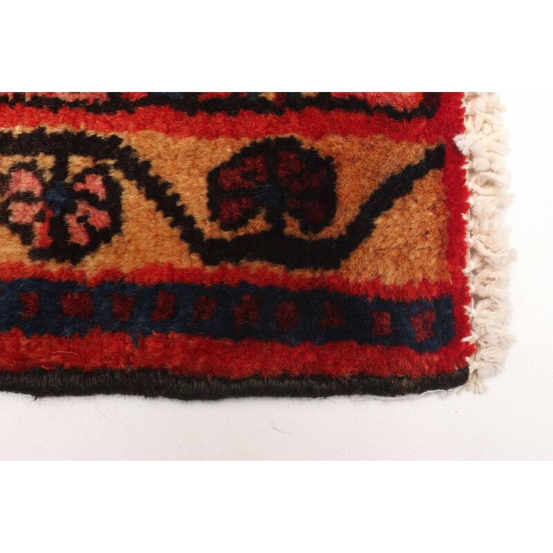 ECARPETGALLERY Hand-knotted Anatolian Dark Brown Wool Rug - 3'2 x 4'4