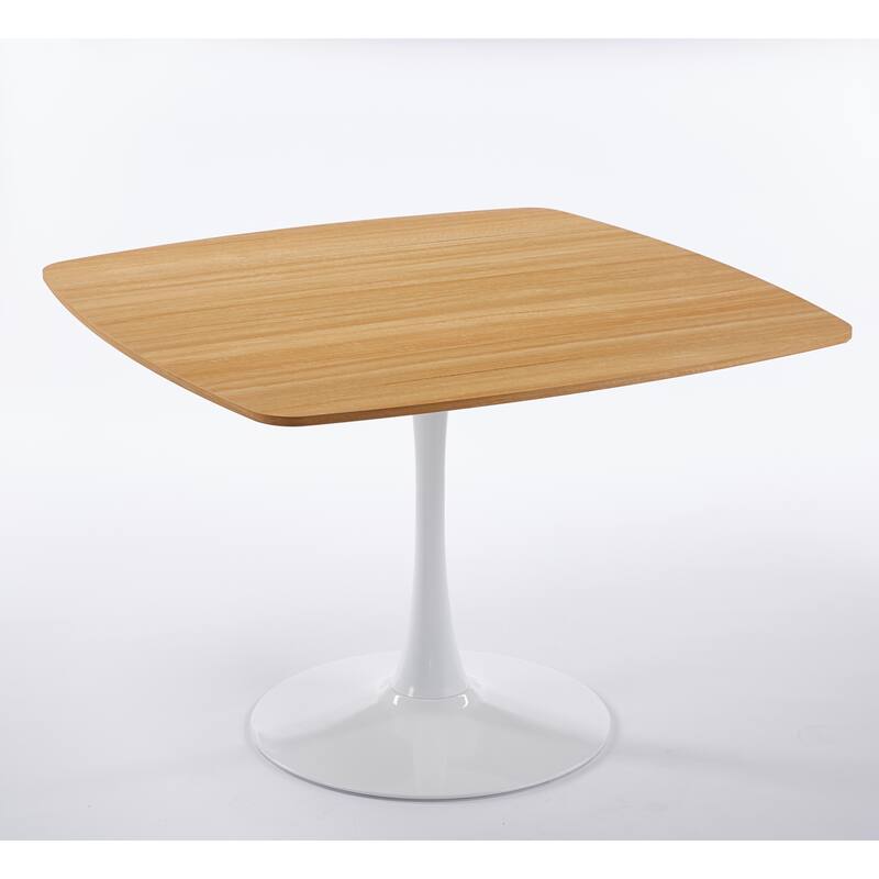 42.12 inch Modern Dining Table - Easy Assembly & Sturdy Metal Legs