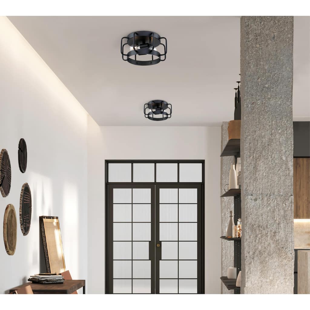 Westinghouse Lighting Deptford 13 Inch, Two Light Flush Mount Ceiling ...