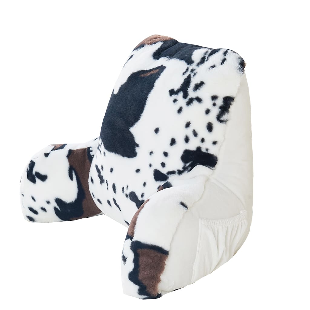 Home Soft Things Animal Pattern FauxFur Bedrest