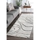 preview thumbnail 32 of 41, Brooklyn Rug Co Krista Contemporary Swirls Shag Area Rug