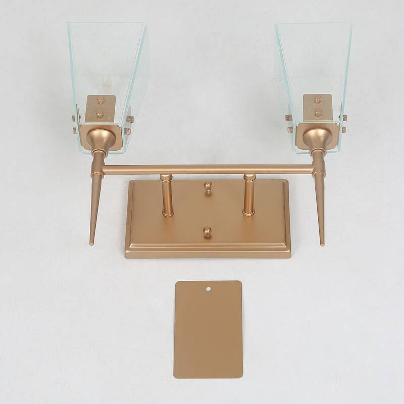 Mirha Mid-Century Modern Industrial Dimmable Glass Wall Sconce Bathroom Vanity Lights Foyer Powder room Hallway