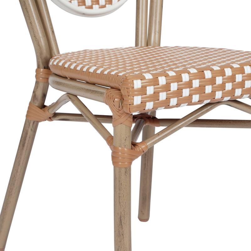 Stacking Bistro Chairs with Metal Frames