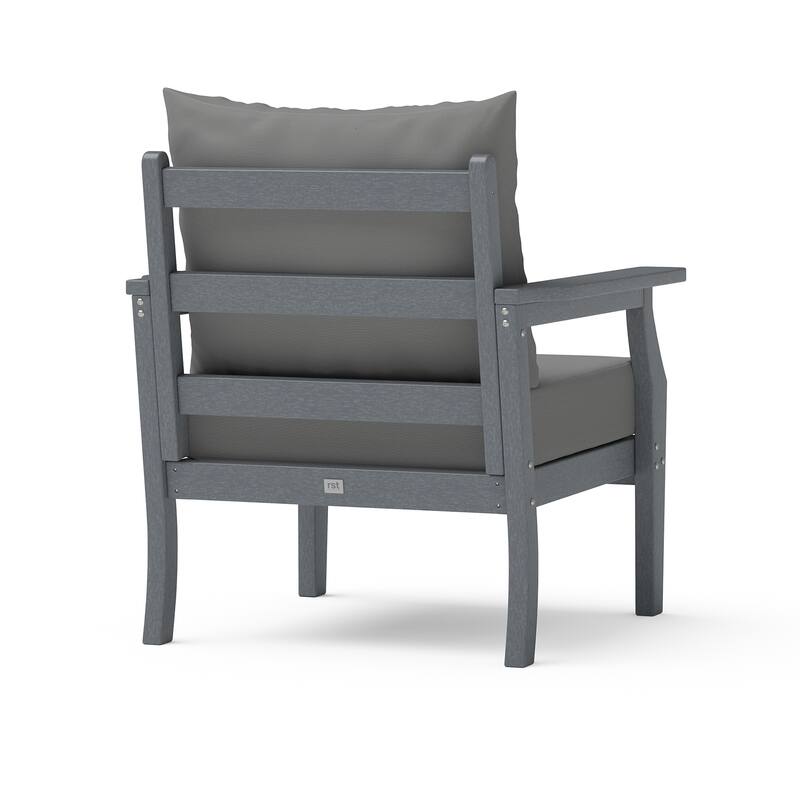 Kamas Outdoor Patio Club Chair - Charcoal Frame