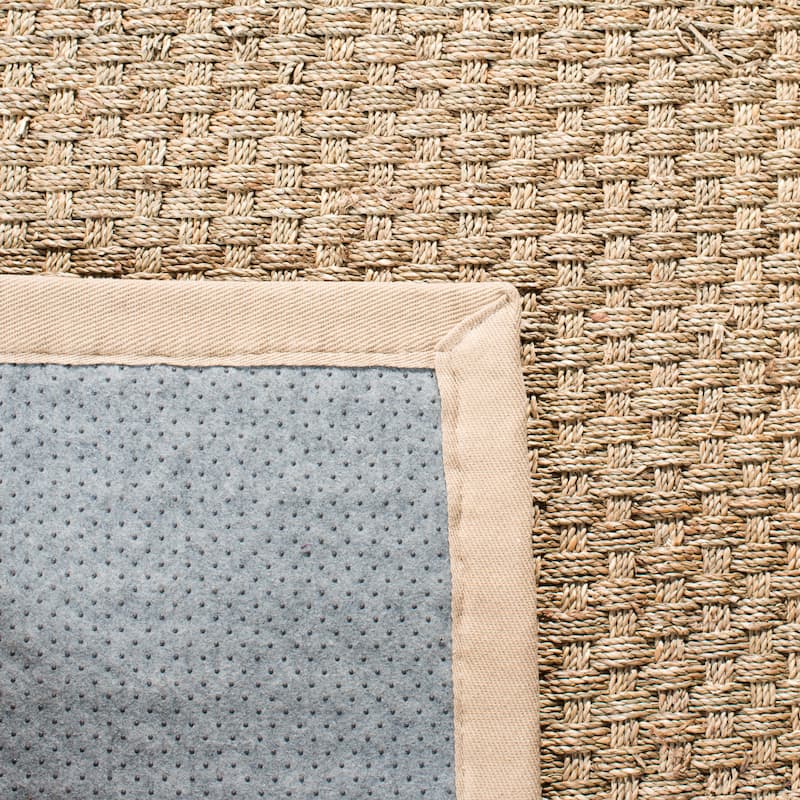 SAFAVIEH Natural Fiber Marina Basketweave Seagrass Rug