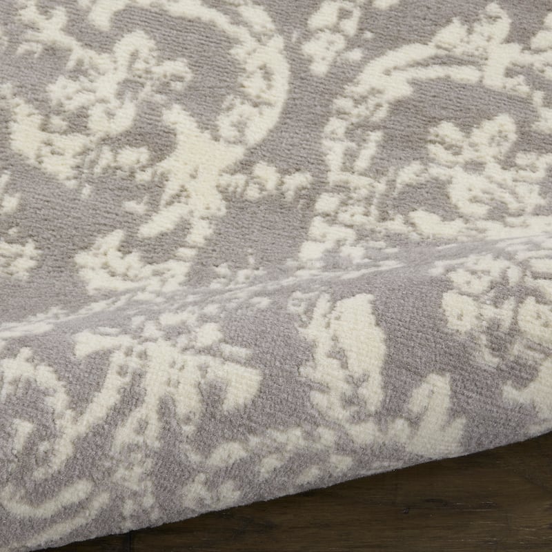 Nourison Jubilant Vintage Farmhouse Damask Area Rug