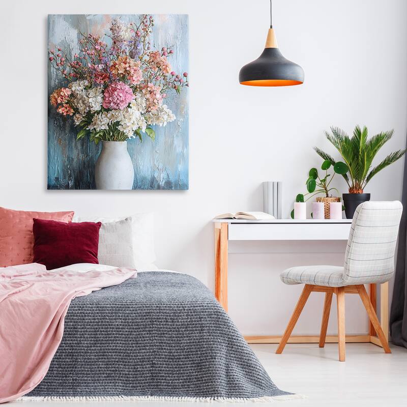Stupell Hydrangea Vase Still Life Canvas Wall Art Design By Franklyn Gregory
