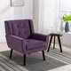 preview thumbnail 20 of 18, Soft Velvet Padded Seat Ergonomics Accent Chair Living Room Chair Bedroom Chair Home Chair with Black Legs for Indoor Home