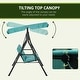 preview thumbnail 13 of 25, Outsunny 3-Person Porch Lawn Swing