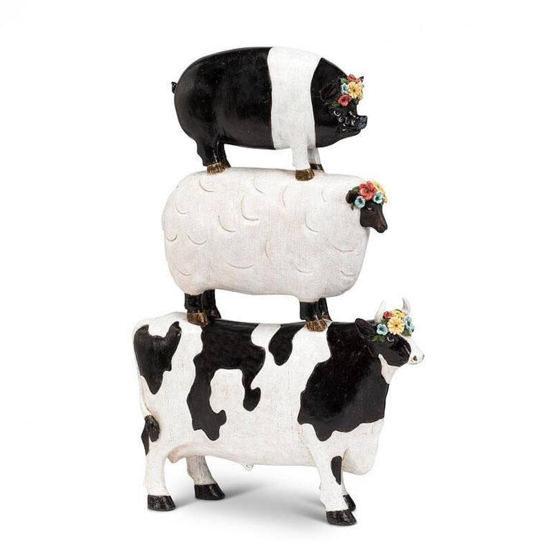 Stack Of Farm Animals Figurine