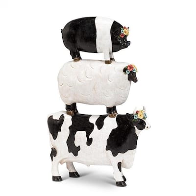 Stack Of Farm Animals Figurine