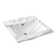 preview thumbnail 66 of 120, JONATHAN Y Aubert 3-Hole Rectangular Ceramic Single Sink Basin Vanity Top 20 in. - White Marble Effect