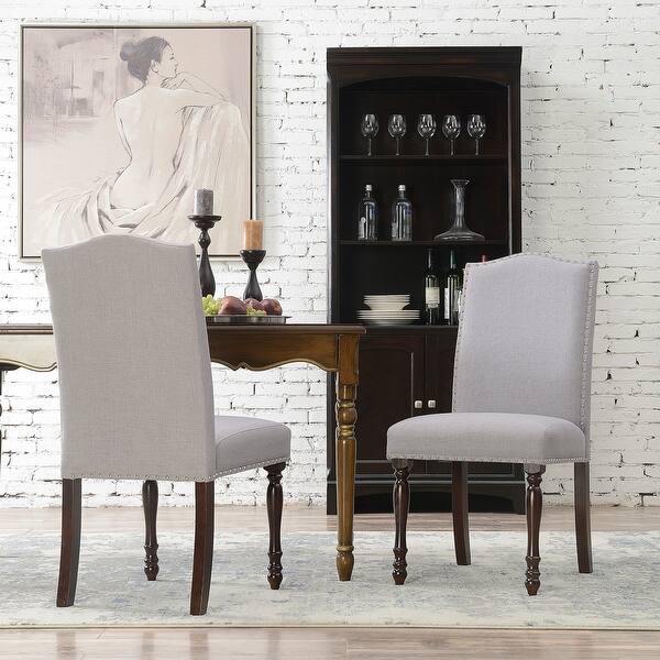 Shop Belleze Set Of 2 Classic Chairs Cushion Seat Backrest Wooden