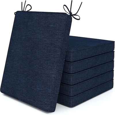 Set of 2/4/6 Patio Cushions Outdoor Square Chair Seat Cushion
