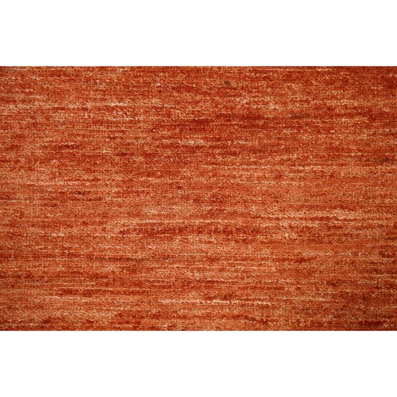 Orange Gabbeh Kashkoli Oriental Runner Rug Hand-knotted Wool Carpet - 2'6" x 8'8"