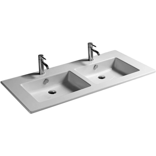 WS Bath Collections Drop 121.01 DBL Drop 47-5/8" Rectangular Ceramic