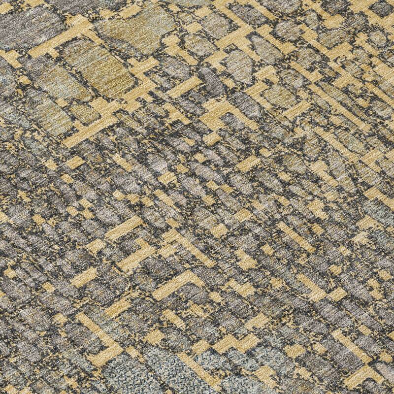 HomeRoots Abstract Transitional Rectangle Outdoor Rug