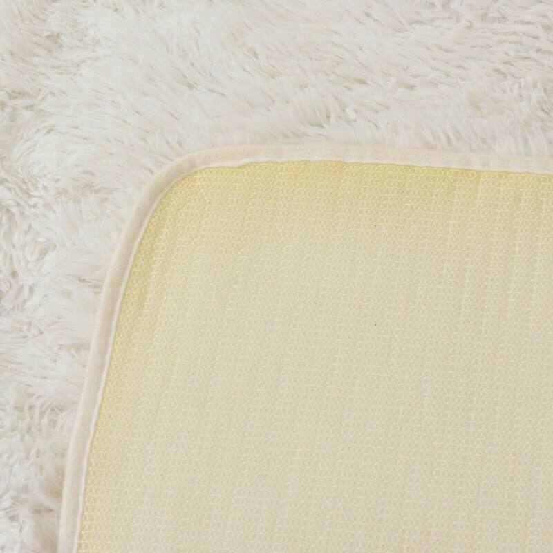 2 Pc Set PV Rug Soft Furry Shag Plush Non-Slip Bath Mat 17x24 & 20x30