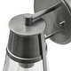 preview thumbnail 18 of 17, Robert Stevenson Lighting Jaxon - Metal and Seedy Glass Wall Sconce