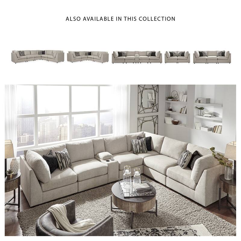 Signature Design by Ashley Kellway Beige 5-Piece Sectional - 114"W x 70"D x 39"H