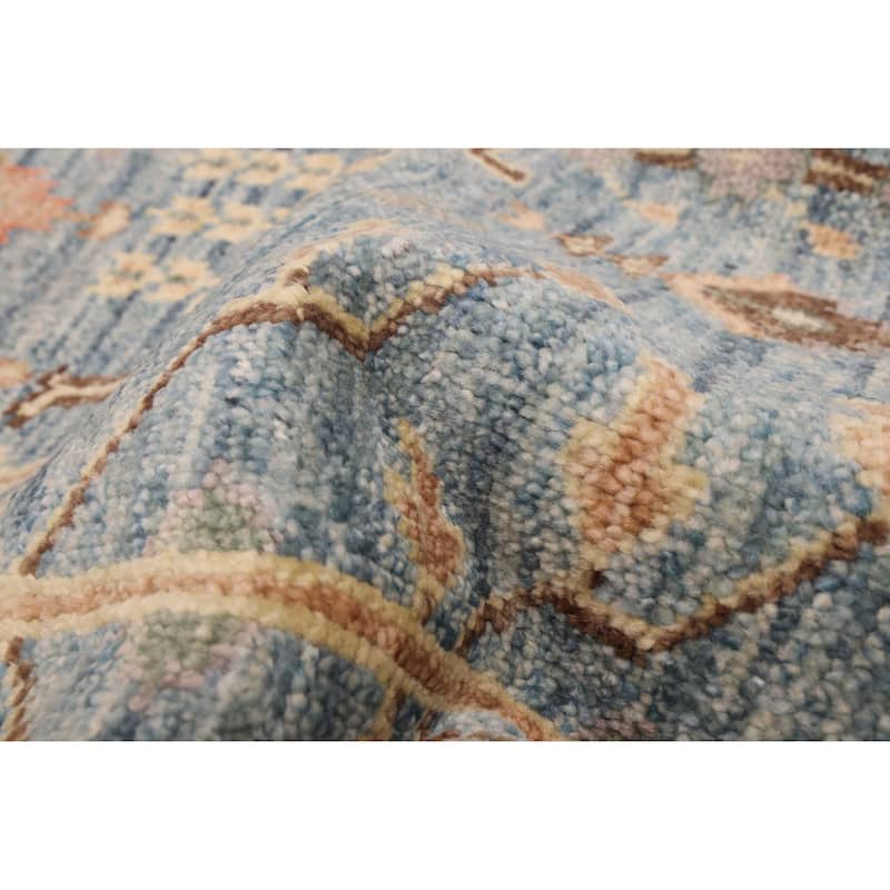 ECARPETGALLERY Hand-knotted Jules Serapi Dark Blue Wool Rug - 7'10 x 9'11