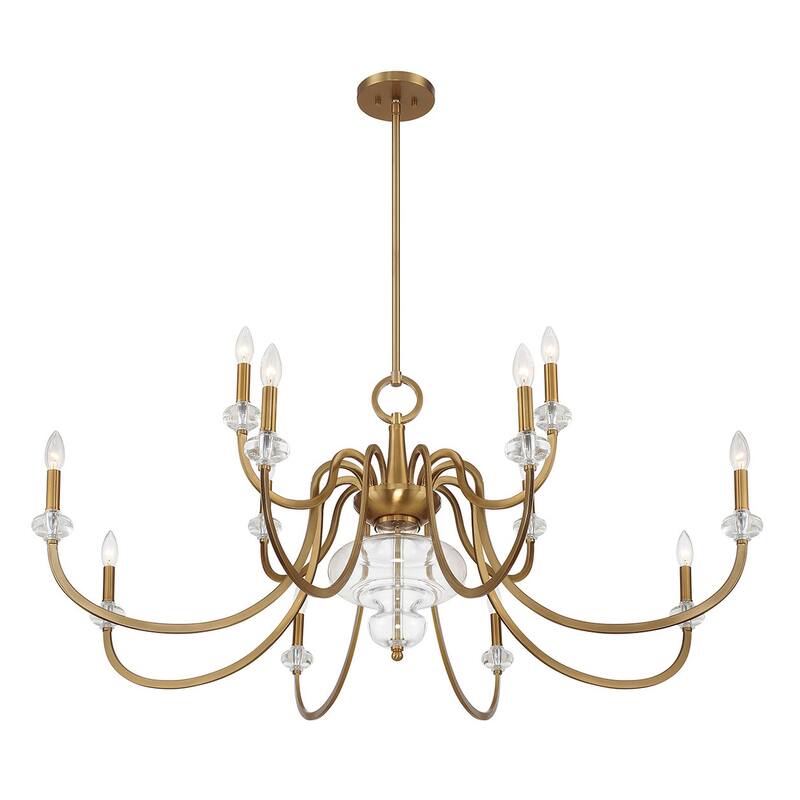 Savoy House 1-5803-12 Bergdorf 12 Light 50" Wide Taper Candle Style