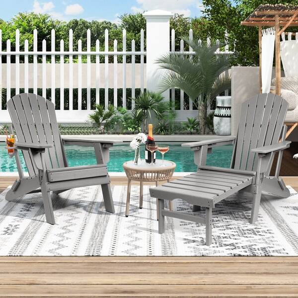 Ottoman Muskoka Chair Set Adirondack Chairs Set Of 2-Pack