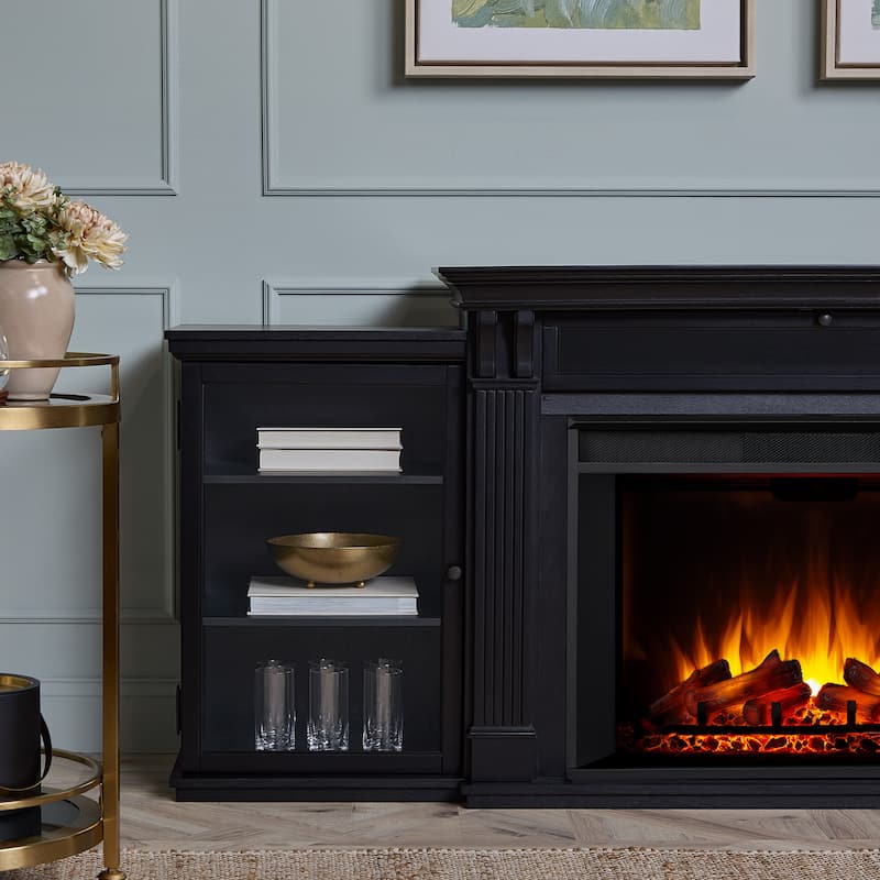Tracey 84" TV Stand Electric Fireplace by Real Flame
