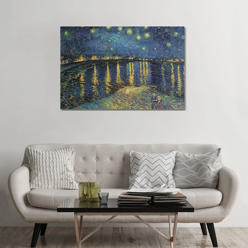 iCanvas "Starry Night Over The Rhone, 1888" by Vincent van Gogh Canvas Print - 32x48x1.5
