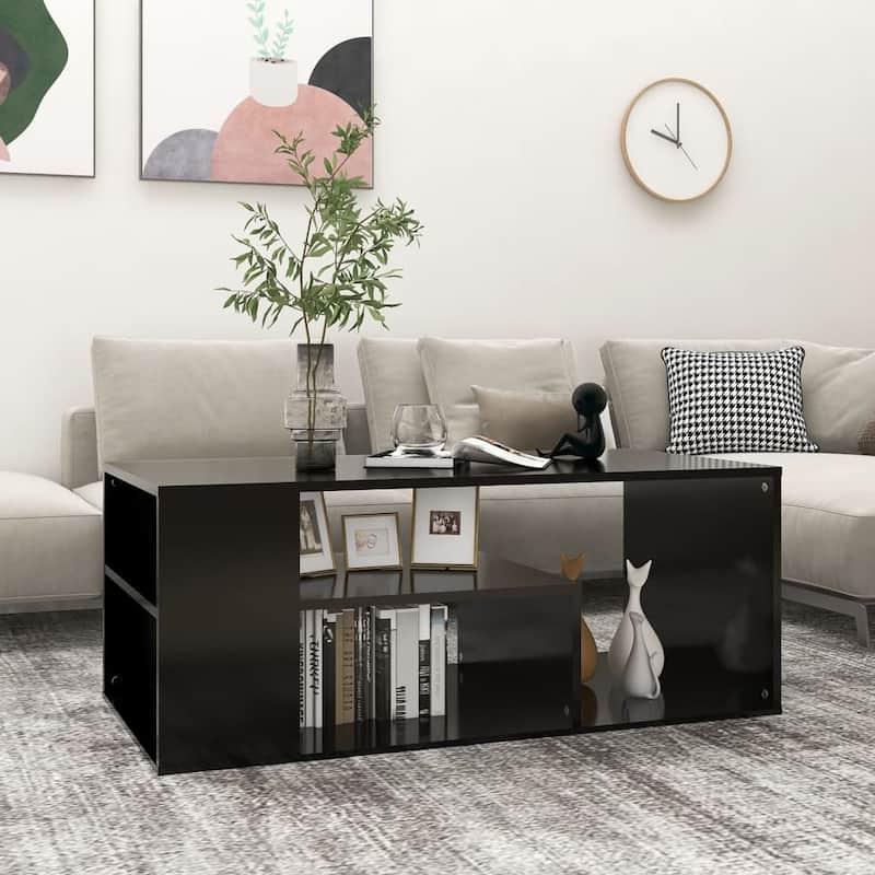 vidaXL Coffee Table Accent End Sofa Table for Living Room Engineered Wood - 39.4" x 19.7" x 15.7"