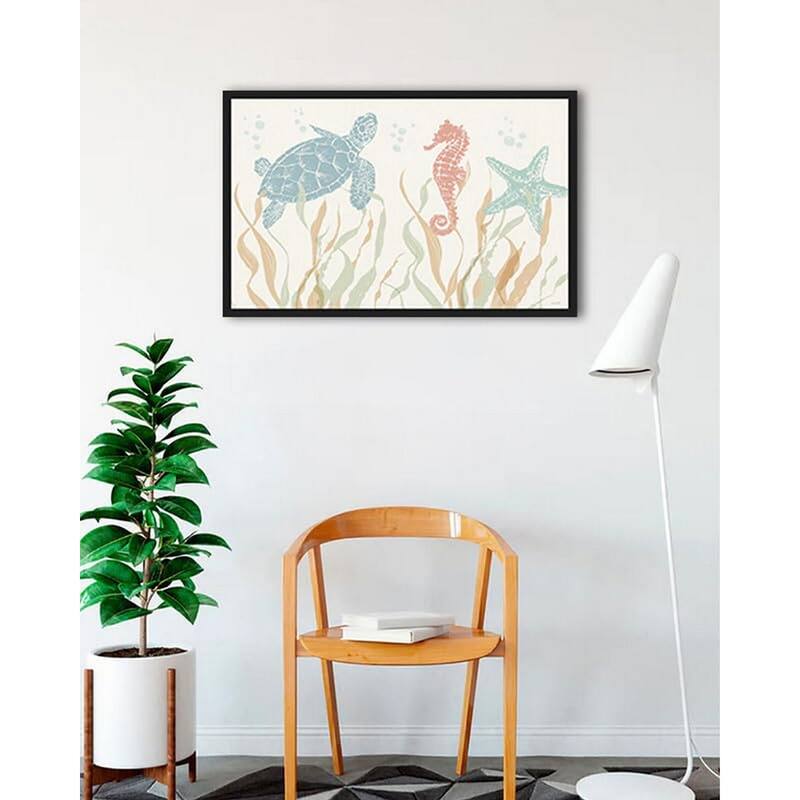 Seaside Style I Framed Poster - 24 x 36 Inch - Black
