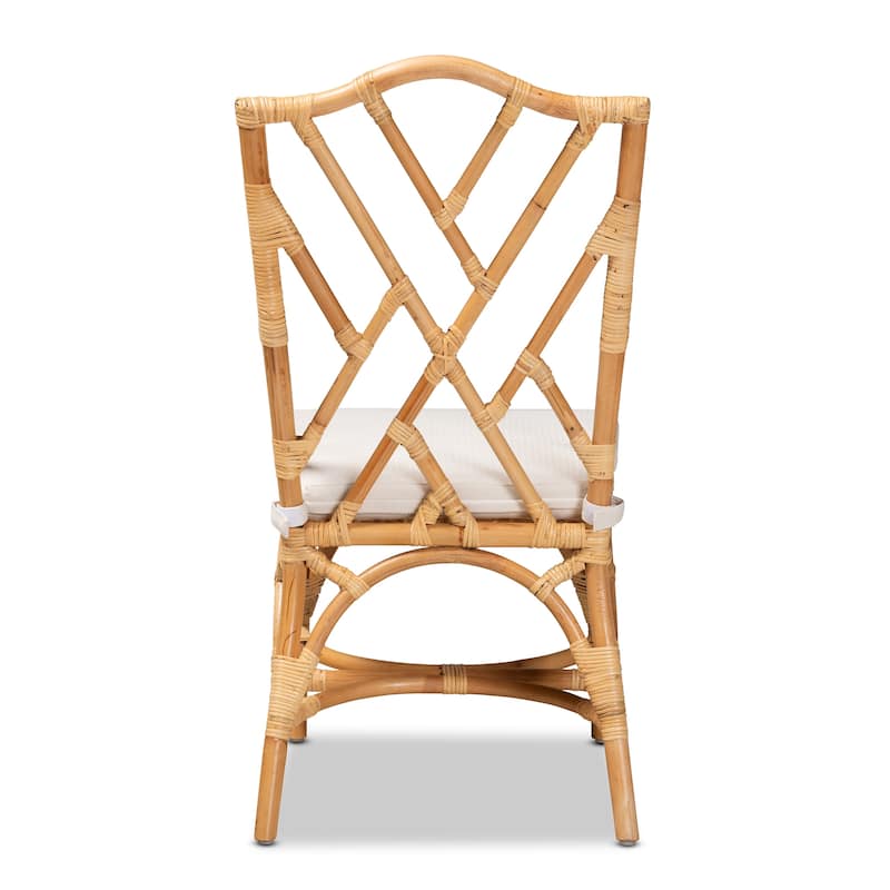 Sonia Modern Natural Finished Rattan Dining Chair