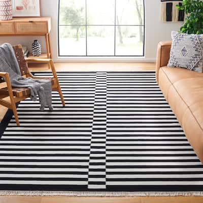 SAFAVIEH Handmade Flatweave Striped Kilim Farah Wool Rug