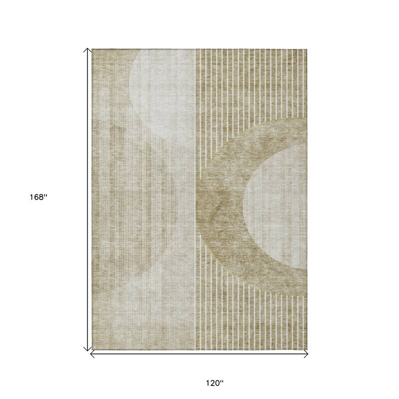 HomeRoots Geometric Transitional Rectangle Outdoor Rug