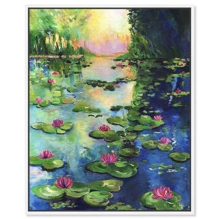 Deep Green Canvas Coastal Wall Art by Art Remedy