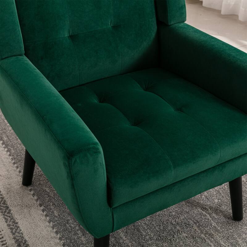 Modern Soft Linen Material Ergonomics Accent Chair Living Room Chair