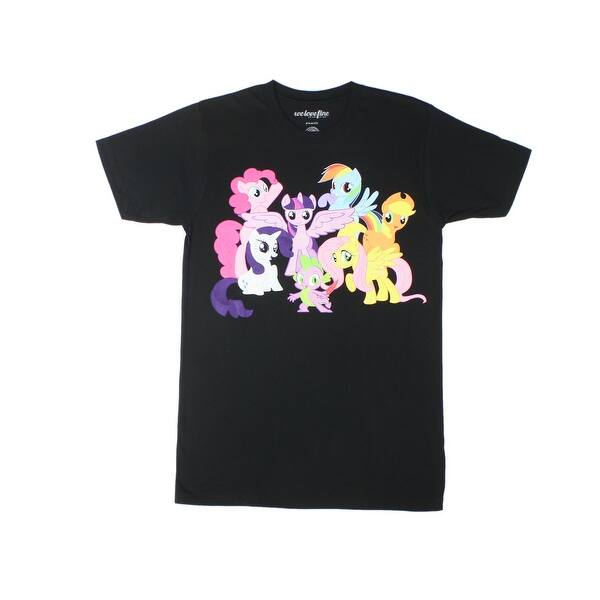 Shop My Little Pony Rainbow Power Team Power Ponies Black T Shirt