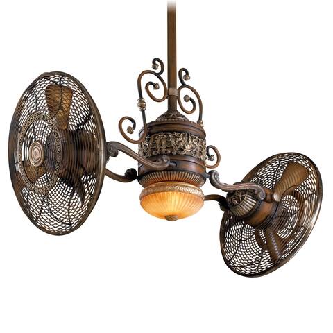 MinkaAire 42" Sweep 6 Blade Twin Turbo Indoor Ceiling Fan with LED