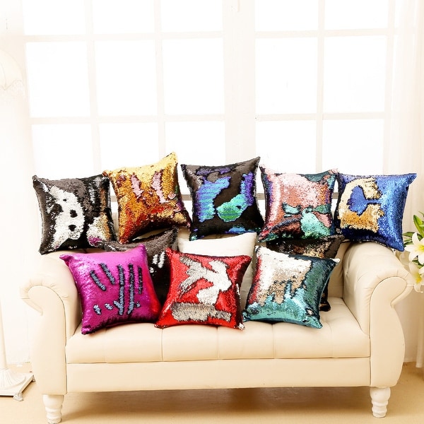 Mermaid Sequin Pillow Bed Bath Beyond 17975220