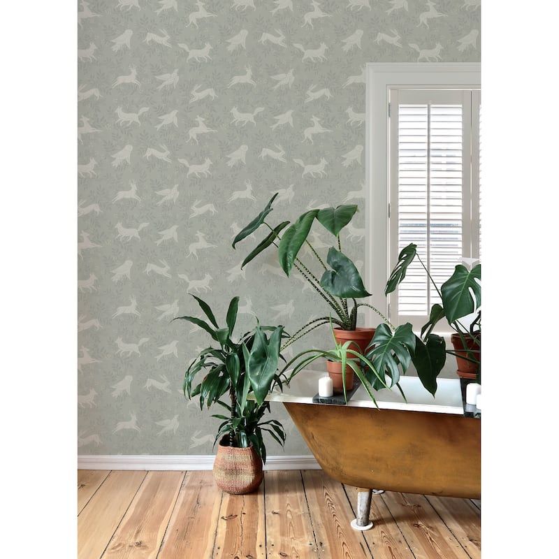 Chesapeake Revelry Sage Forest Frolic Wallpaper