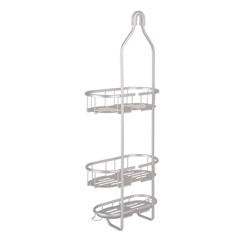 Utopia Alley Rustproof Aluminum Shower Caddy - Hanging Shower Caddy Organizer with 3 Shelves, Chrome & Matte Black Finish