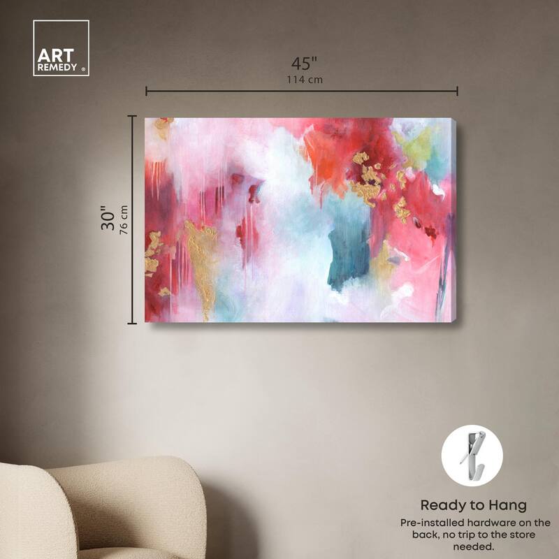 Rolling in Love Canvas by Art Remedy, Gallery Wrapped
