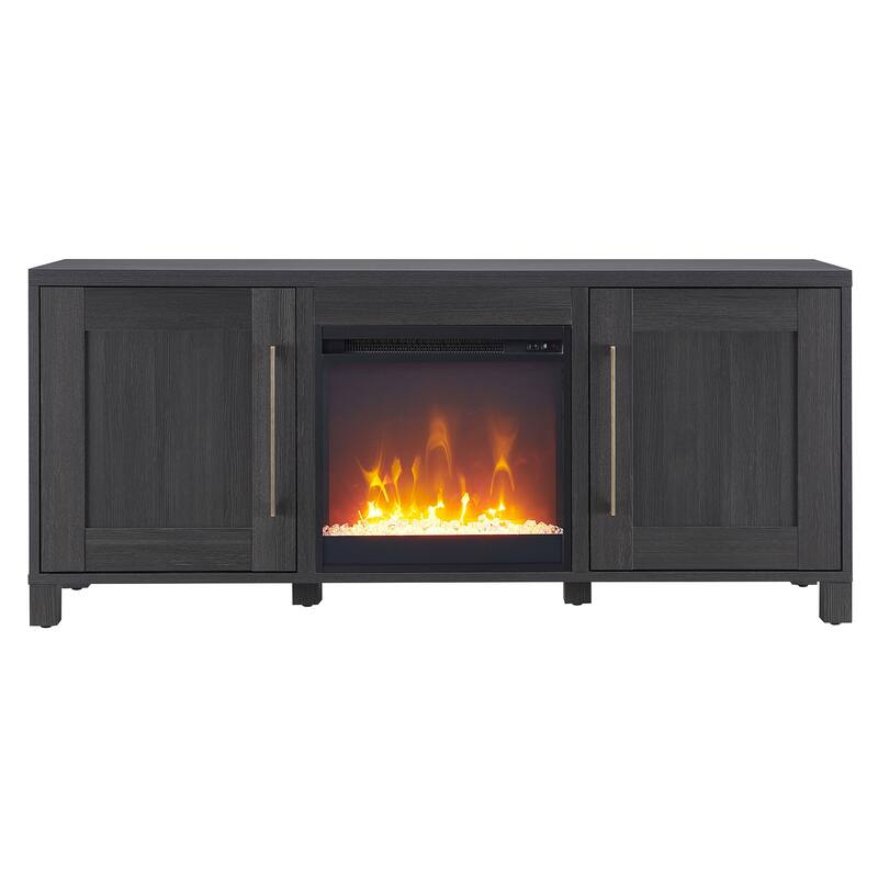 Chabot TV Stand with Crystal Fireplace